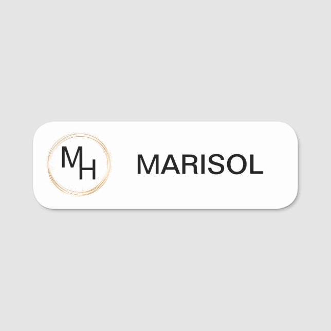 NOMBRE DE ETIQUETA DE 3" X 1" PIN MAGNÉTICO  (Anverso)