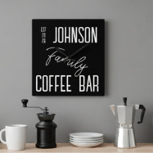 Nombre de familia Cocina Reloj de pared de la plaz