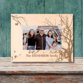 Nombre de familia de árbol de invierno Marco de im