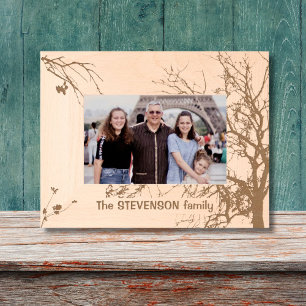 Nombre de familia de árbol de invierno Marco de im