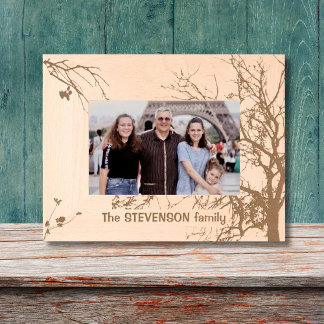 Nombre de familia de árbol de invierno Marco de im