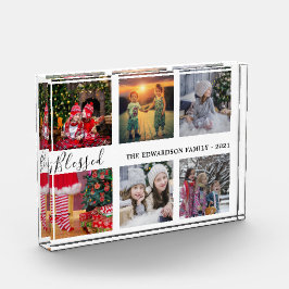 Nombre de familia del collage de fotos de familia 