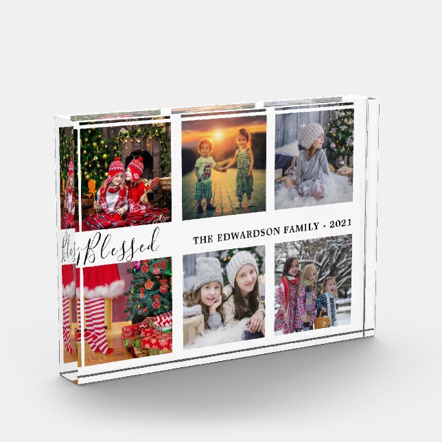 Nombre de familia del collage de fotos de familia  (Izquierda)
