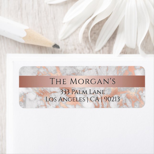 Nombre de familia, etiqueta de mármol de oro blanc (In situ)