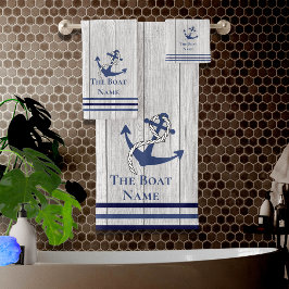 Nombre de familia o barco Navy Anchor Rope Nautica