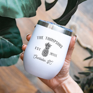 Nombre de familia personalizada Rustic Pineapple