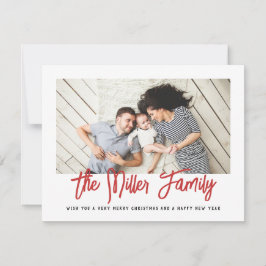 Nombre de familia personalizado Foto tarjeta de va