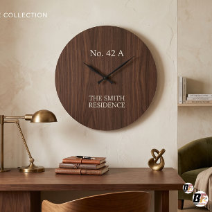 Nombre de familia personalizado reloj de pared de 