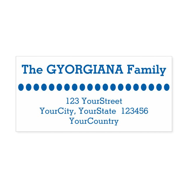 Nombre de familia simple Plus Sello de goma de dir (Diseño)