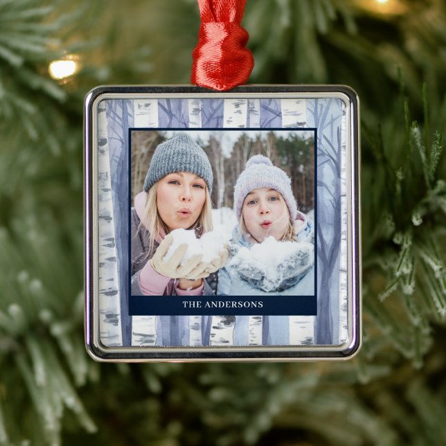 Nombre de foto navidad Ornamento de árbol acuarela (Árbol)