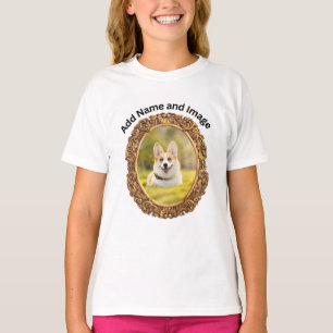 Nombre de foto personalizado Texto Camiseta person