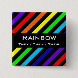 Nombre de franjas arcoiris / Botón Pronoun