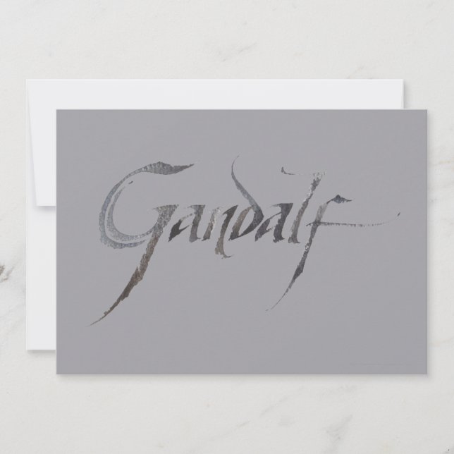 Nombre de Gandalf texturizado (Anverso)