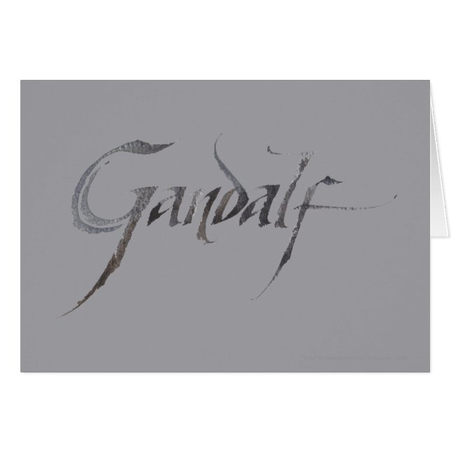 Nombre de Gandalf texturizado (Anverso (Horizontal))
