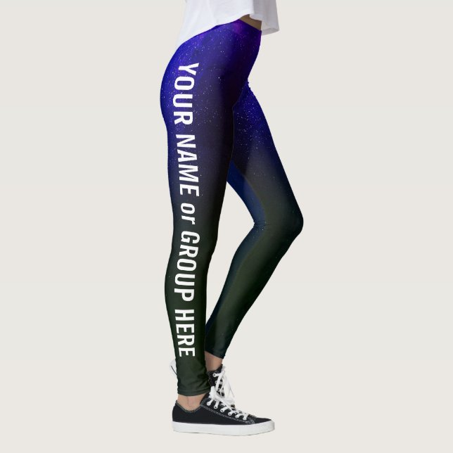 Nombre de grupo personalizado y texto Leggings de  (Derecha)