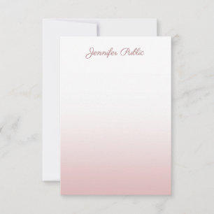 Nombre de guión caligrafiado Rosa Plantilla modern