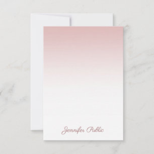 Nombre de guión manuscrito Plantilla de oro Rosa m