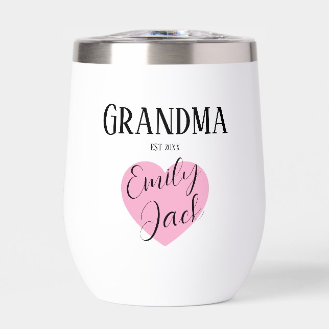 Nombre de guión personalizado de abuela (Frente)