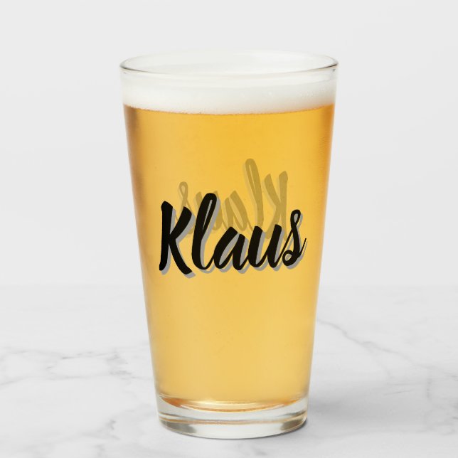 Nombre de hombre Klaus, (Reverso (lleno))