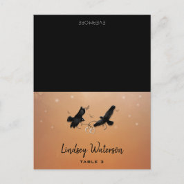 Nombre de invitado Tarjeta de tabla impresa Ravens