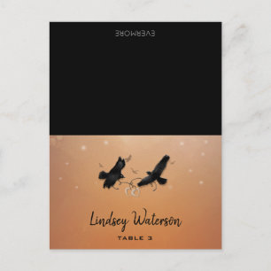 Nombre de invitado Tarjeta de tabla impresa Ravens