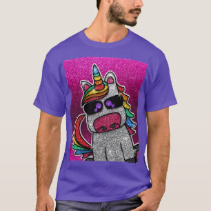 Nombre de Jersey de Unicorn Purpurina Rosado Calie