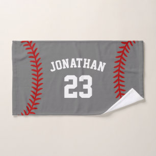 Nombre de jugador de béisbol personalizado gris
