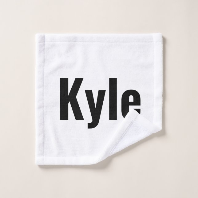 Nombre de Kyle Mens, (Toallita)
