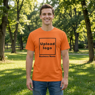 Nombre de la empresa y logotipo Camiseta para ho
