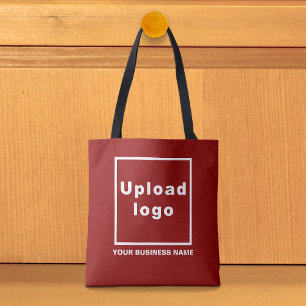 Nombre de la empresa y logotipo en bolsa de mano r