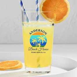 Nombre de la Familia Beach House Sun Palm Trees