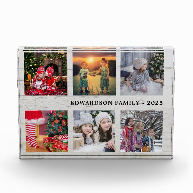 Nombre de la familia del collage de fotos de la fa (Anverso)