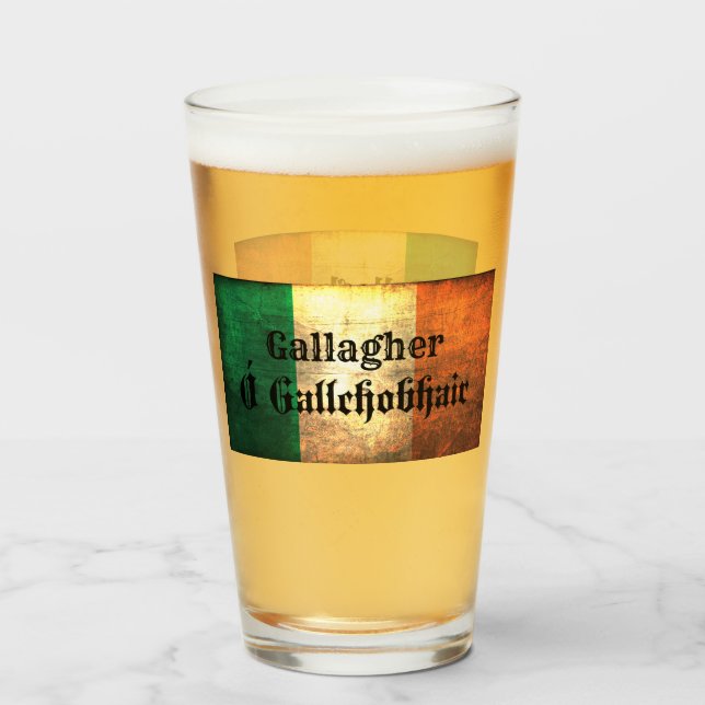 Nombre de la familia Gallagher en la bandera irlan (Anverso (lleno))