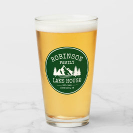 Nombre de la familia Lake House Trees Forest Green