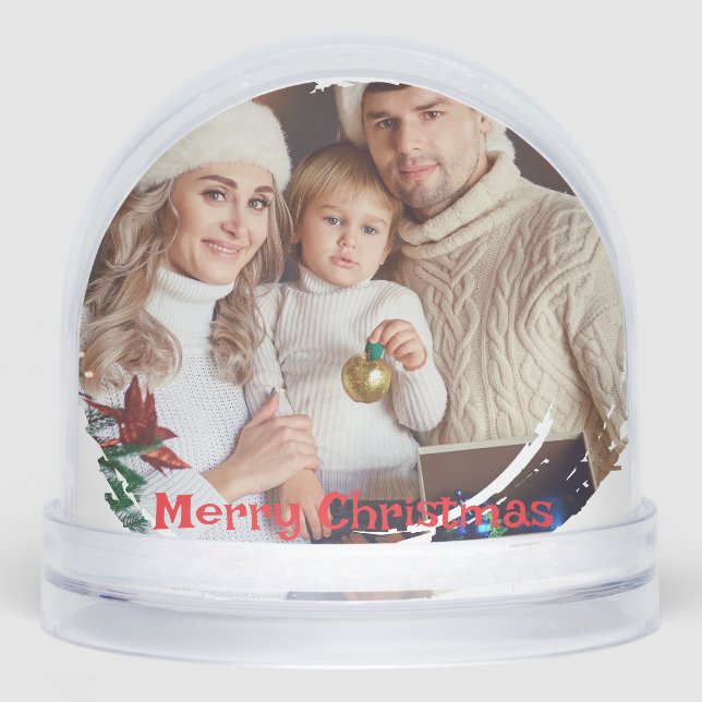 Nombre de la familia moderna Foto Keepsake Feliz N (Anverso)