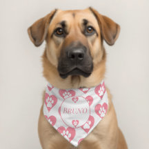 Nombre de la garra del perro del corazón rosado