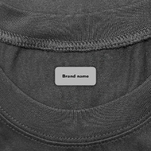 Nombre de la marca en la etiqueta de ropa de rectá