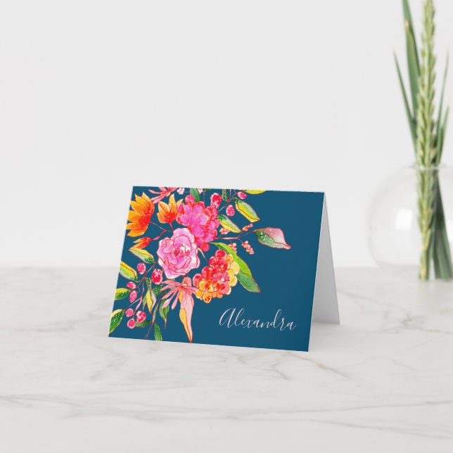 Nombre de la Marina de las Flores de Agua Rosa y N (Anverso)