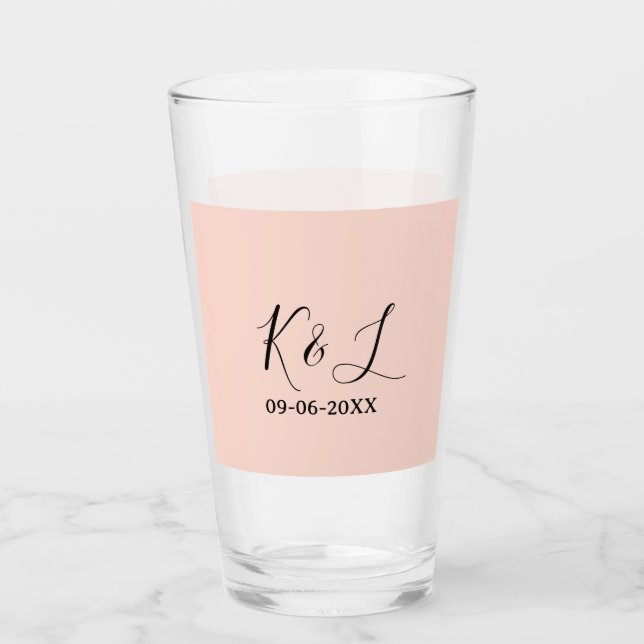 nombre de la pareja de boda letra fecha rojo fondo (Anverso)