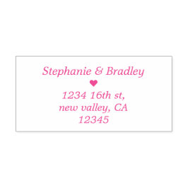 Nombre de la pareja Dirección de devolución Sello 