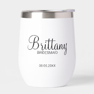 Nombre de las Bridesmaids Personalizadas Modernas
