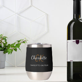 Nombre de las iniciales del monograma blanco negro