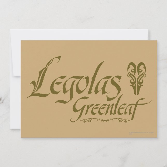 Nombre de LEGOLAS GREENLEAF™ (Anverso)