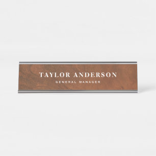 Nombre De madera placa de identificación personalizada