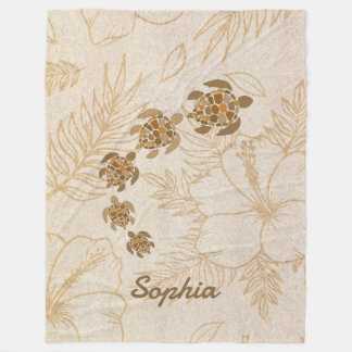 Nombre de manta personalizada Tortuga marina Hawai