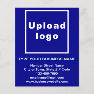 Nombre de marca comercial en el volante azul