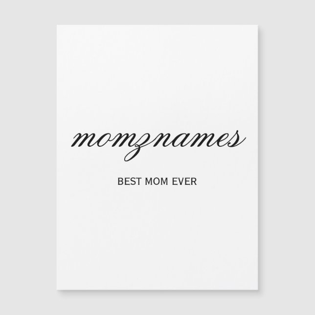 Nombre de mejor caligrafía de mamá de todos los ti (Anverso)