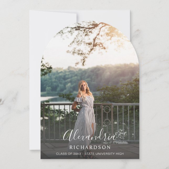 Nombre de Mod Script V Invitación de Graduación de (Anverso)