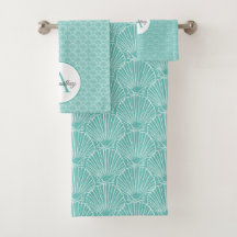 Nombre de monograma Casa de playa de diseño de she