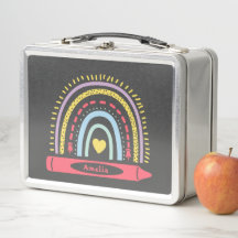 Nombre de niños personalizado boho arcoíris lindo